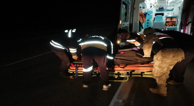 Erzurumda trafik kazası: 1 ölü, 1 yaralı
