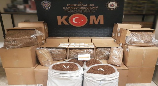 Eskişehirde kaçak tütün operasyonu