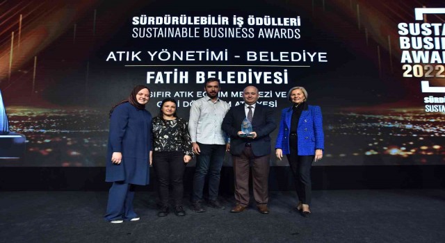 Fatih Belediyesinin atık çalışmalarına bir ödül daha