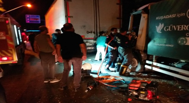 Freni boşalan kamyon tırla çarpıştı: 1i ağır 2 yaralı