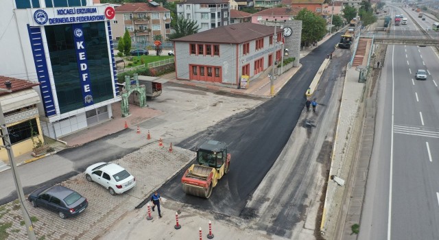 Gazi Mustafa Kemal Caddesine 700 ton asfalt serildi