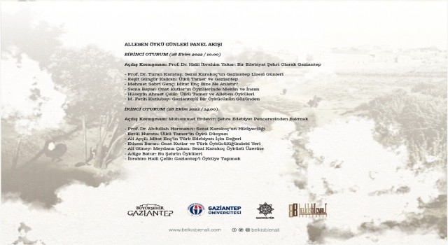 Gaziantepli öykücüler “Alleben Öykü Günleri”nde anılıyor