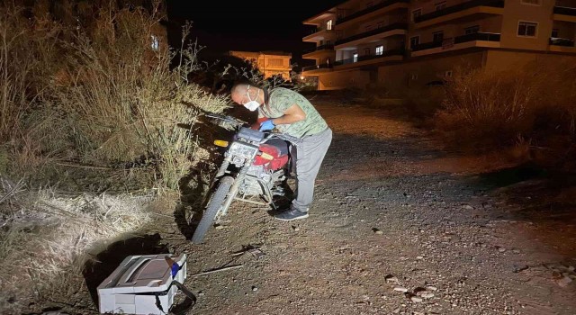 Gazipaşada çalınan motosiklet polis ekiplerince bulundu
