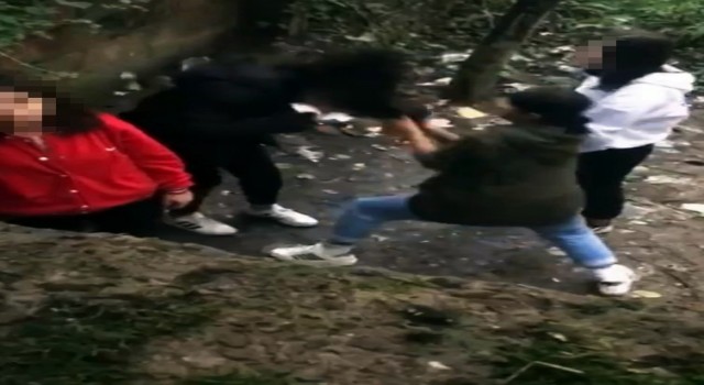 Genç kızı dövüp, saçından tutup sürüklediler