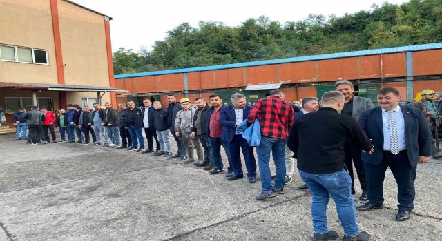 Genel Başkan Yeşil, Gelikde madencilere teşekkür etti