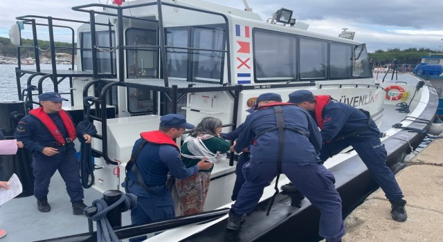 Gökçeadada yaralanan vatandaş tahliye edildi