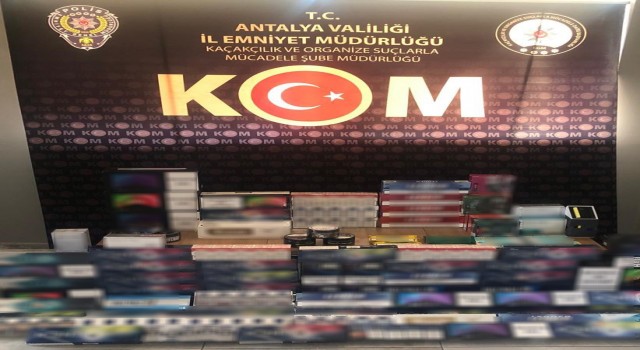 Gümrük kaçağı sigara ve sigara ürünleri ticareti yapan şahıs yakalandı
