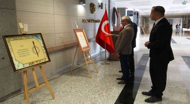 Hakim ve savcılardan kaligrafi sergisi