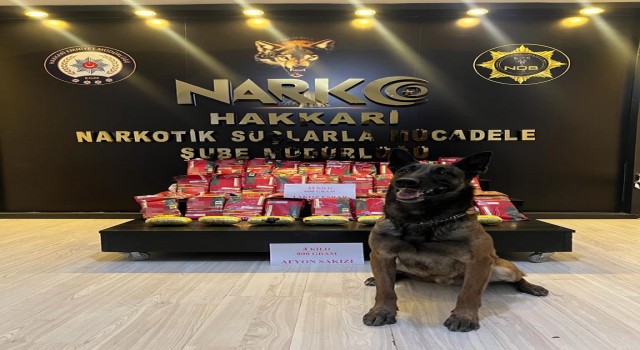 Hakkaride 47 kilo uyuşturucu ele geçirildi