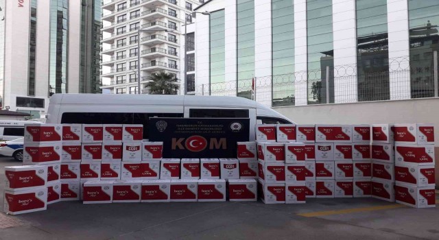 Hatayda 900 bin adet kaçak makaron ele geçirildi