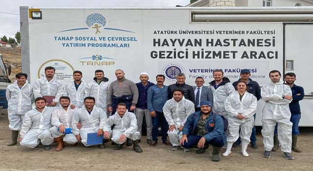 Hayvan hastanesi gezici hizmet aracı Karayazıda