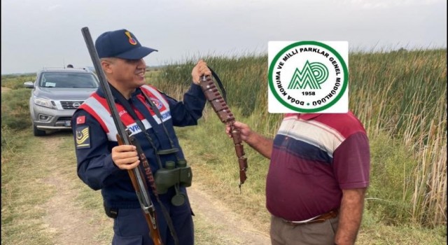Iğdırda kaçak avlanan 1 kişiye idari para cezası kesildi
