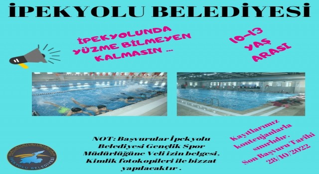 İpekyolunda “Yüzme Bilmeyen Kalmasın” projesi