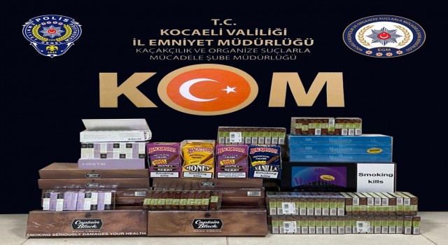 İş yerine yapılan baskında 220 paket bandrolsüz sigara ele geçirildi