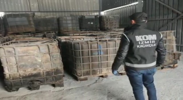 İzmirde 1 milyon litre karışımlı akaryakıt ele geçirildi
