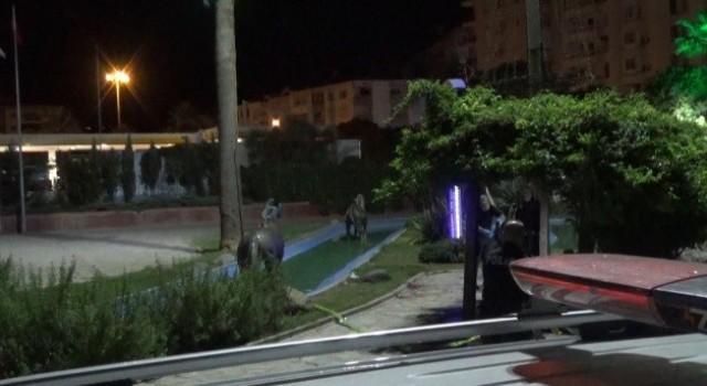 İzmirde iki grup arasında köpek kavgası: Bir kişi cam şişe ile boğazından yaralandı