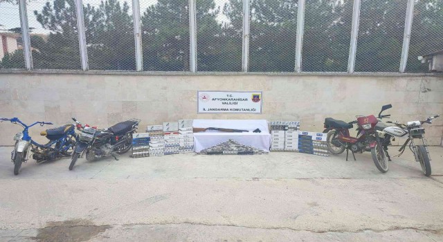 Jandarma bin 100 adeta kaçak sigara ele geçirdi