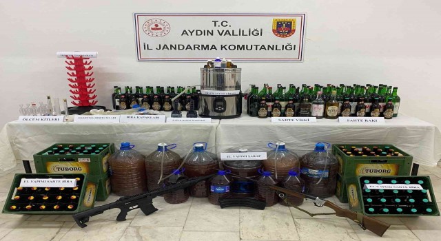 Jandarma ekipleri kaçak alkole geçit vermiyor