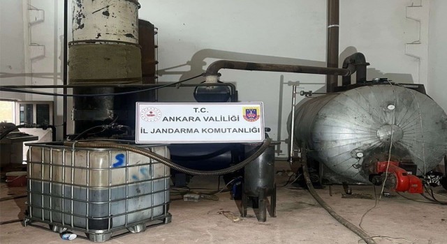 Jandarmadan atık yağ operasyonu