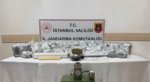 Jandarmadan uyuşturucu operasyonu: 66 kilo ‘skunk ele geçirildi
