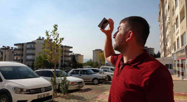 Kahramanmaraşta parçalı güneş tutulması izlendi