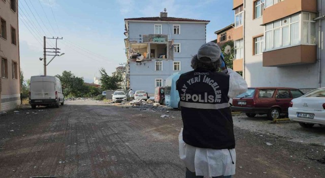 Karabükte bir binada yaşanan patlamanın dehşeti gündüz ortaya çıktı