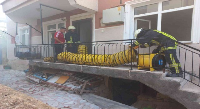 Karamanda evin çocuk odasında çıkan yangın korkuttu