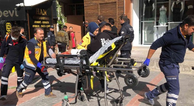 Karamanda yabancı uyruklu kadın oğlunu bıçakladı