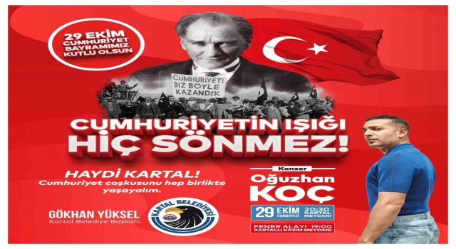 Kartalda 29 Ekim Cumhuriyet Bayramı coşkusu doyasıya yaşanacak