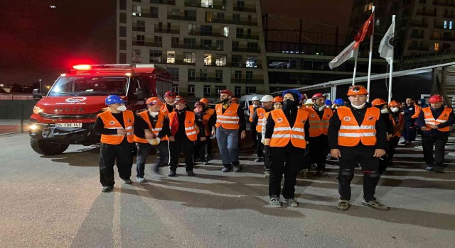 Kartalda afet tatbikatı gerçeğini aratmadı