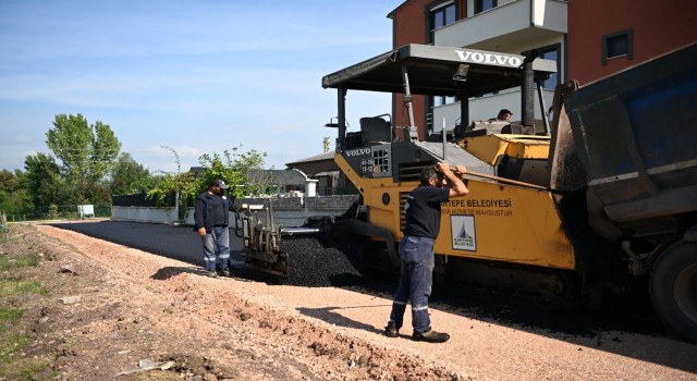 Kartepede 8 sokak asfaltlandı