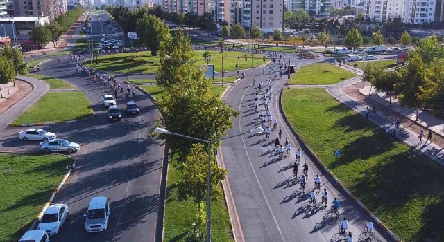 Kayapınarda pedallar kalp sağlığı için atıldı