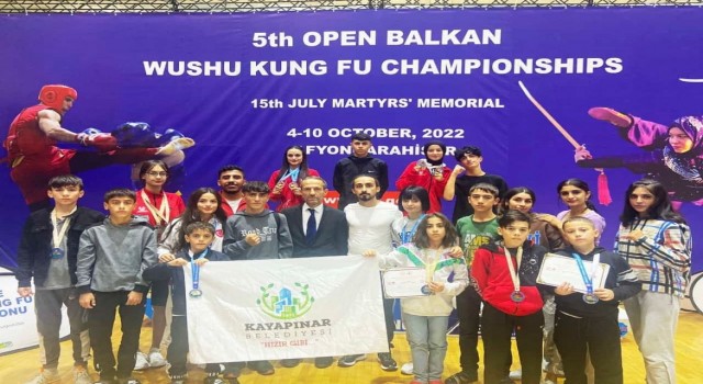 Kayapınarlı Wushu sporcularına 15 ödül birden
