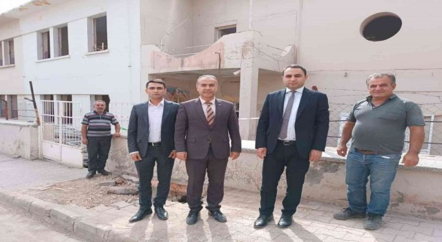 Kaymakam Partal, okul inşaatlarını inceledi