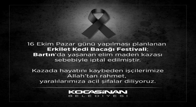 Kedi Bacağı Festivali iptal edildi