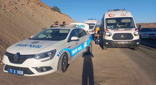 Kırıkkalede zincirleme trafik kazası: 2 yaralı