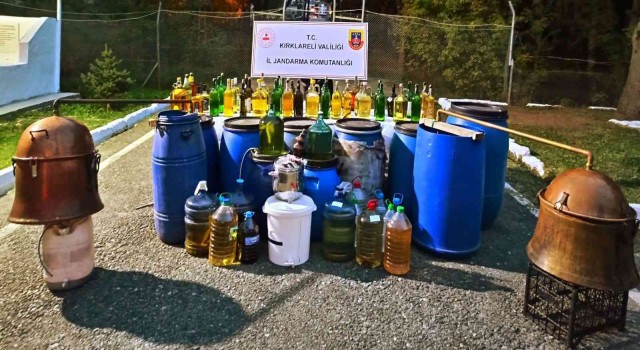 Kırklarelinde 1 ton 320 litre ele geçirildi