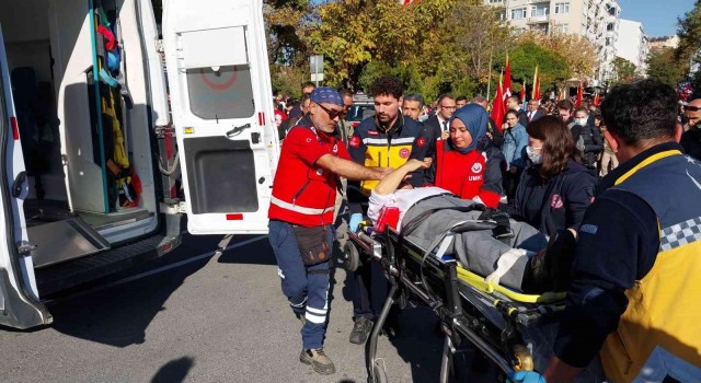 Kırklarelinde 29 Ekim kutlamalarında fenalaşan gazi hastaneye kaldırıldı