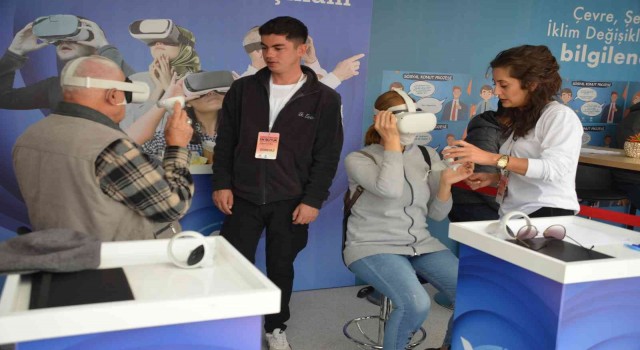 Kırşehirde sosyal konut projesinin sanal gözlüklü tanıtımına büyük ilgi
