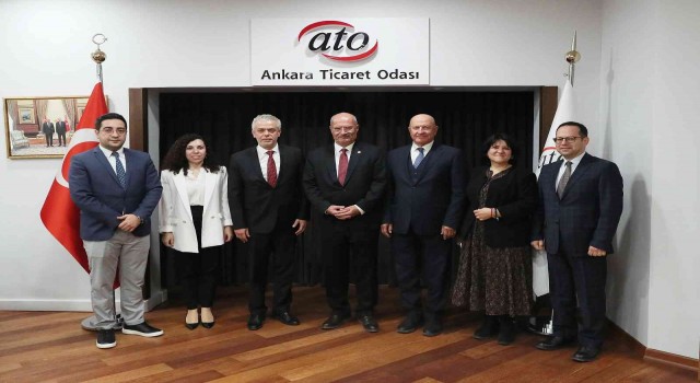 KKTC Büyükelçisi Korukoğlundan ATO Başkanı Barana ziyaret