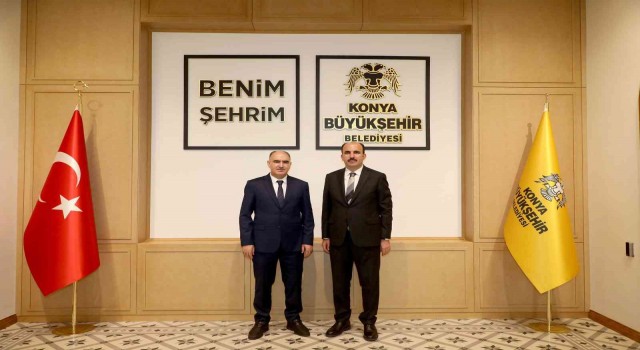 Konya protokolünden Başkan Altaya tebrik ziyareti