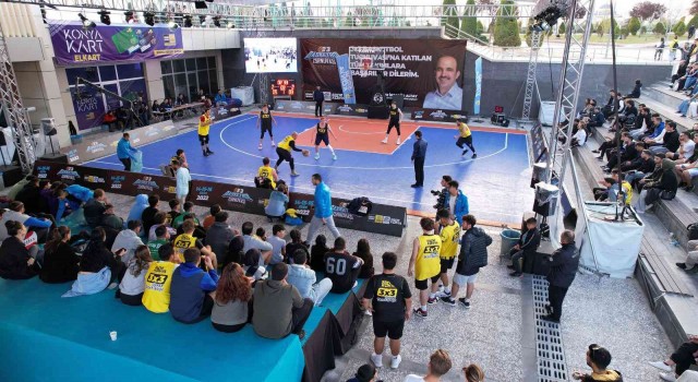 Konyada 3x3 Basketbol Turnuvası heyecanı yaşandı