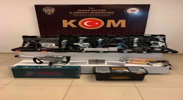 Konyada gümrük kaçağı elektronik eşya ele geçirildi