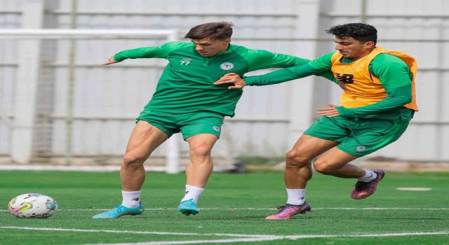 Konyasporun Gaziantep FK maçı hazırlıkları devam ediyor