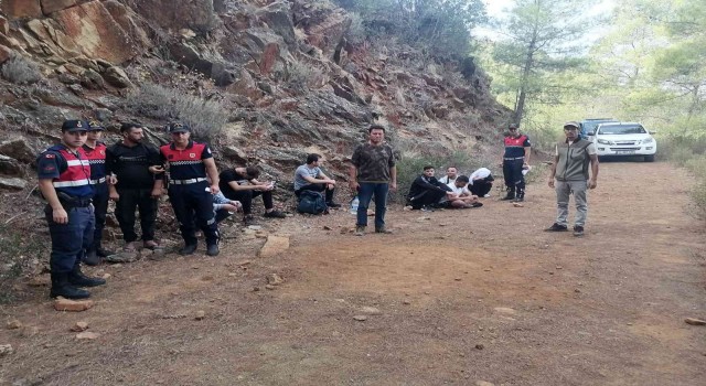 Köyceğizde 14 düzensiz göçmen yakalandı