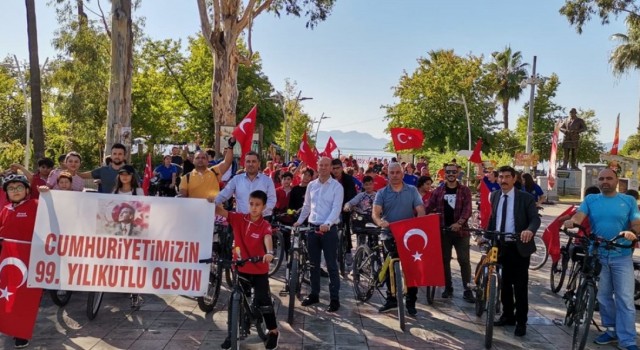 Köyceğizde bisiklet turu etkinliği yapıldı