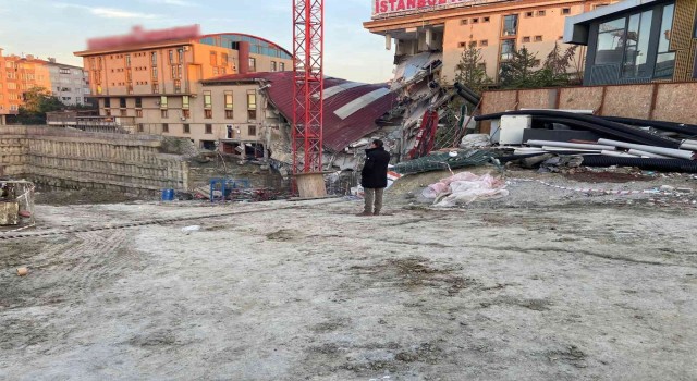 Küçükçekmecede çöken binanın bilançosu gün ağarınca ortaya çıktı