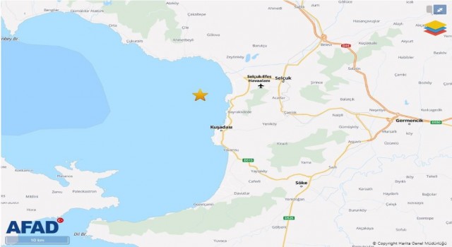 Kuşadasında korkutan deprem