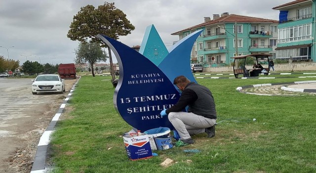 Kütahyada 15 Temmuz Şehitler Parkı yenileniyor
