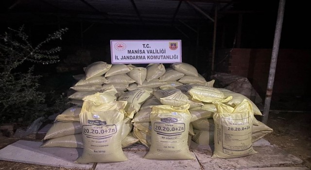 Manisada 5 ton sahte gübre ele geçirildi